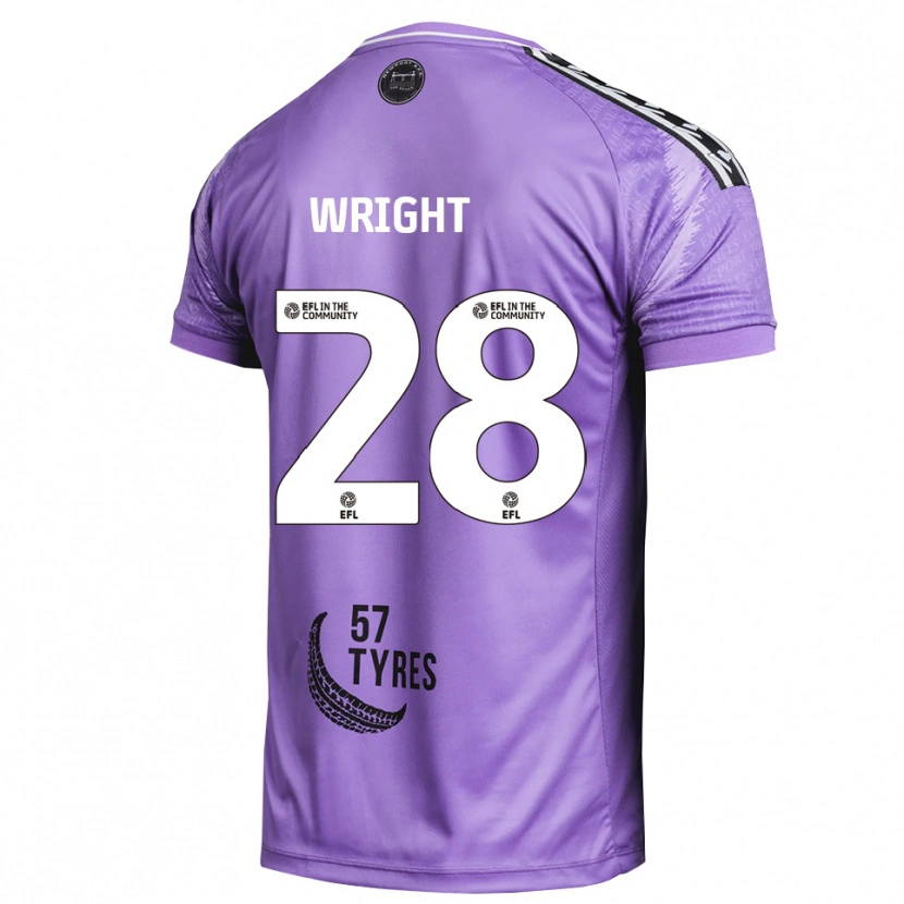 Danxen Criança Jordan Wright #28 Roxo Claro Camisola Guarda-Redes 2025/26 Camisa Brasil