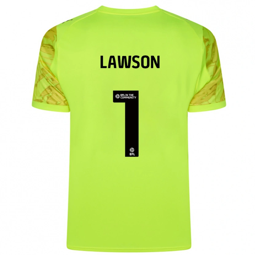 Danxen Criança Harvey Lawson #1 Verde Fluorescente Camisola Guarda-Redes 2025/26 Camisa Brasil
