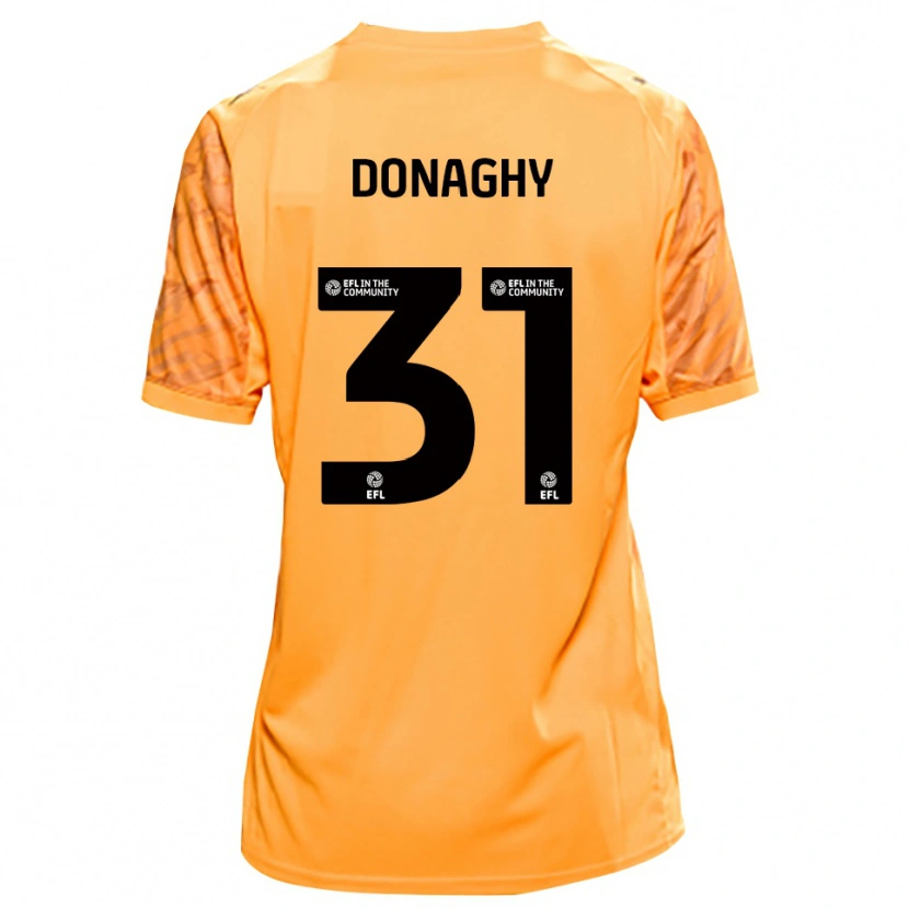 Danxen Criança Tom Donaghy #31 Preto Laranja Camisola Guarda-Redes 2025/26 Camisa Brasil