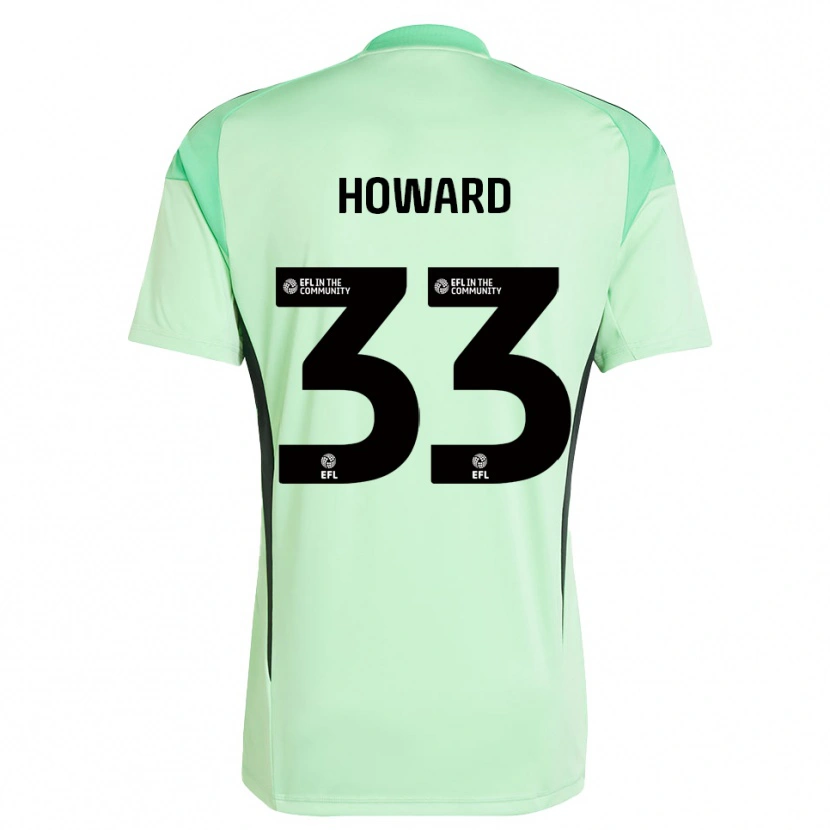 Danxen Criança Mark Howard #33 Preto Verde Claro Camisola Guarda-Redes 2025/26 Camisa Brasil
