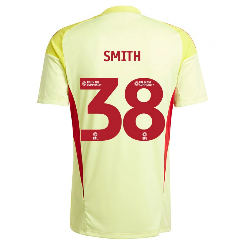 Danxen Criança Sam Smith #38 Amarelo Pálido Camisola Guarda-Redes 2025/26 Camisa Brasil