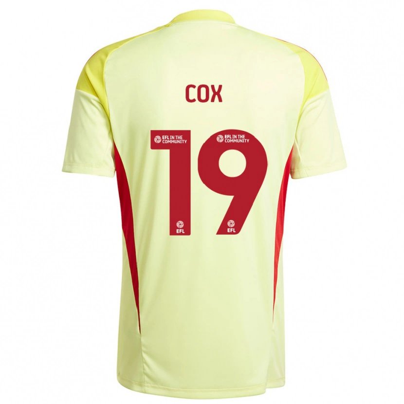 Danxen Criança Hannah Cox #19 Amarelo Pálido Camisola Guarda-Redes 2025/26 Camisa Brasil