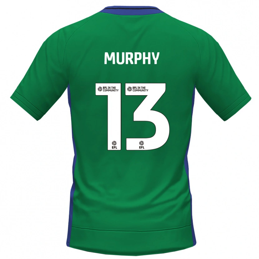 Danxen Criança Joe Murphy #13 Azul Verde Camisola Guarda-Redes 2025/26 Camisa Brasil