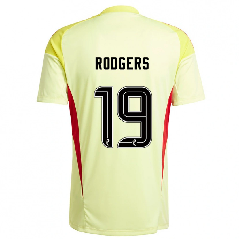 Danxen Criança Lisa Rodgers #19 Vermelho Amarelo Camisola Guarda-Redes 2025/26 Camisa Brasil