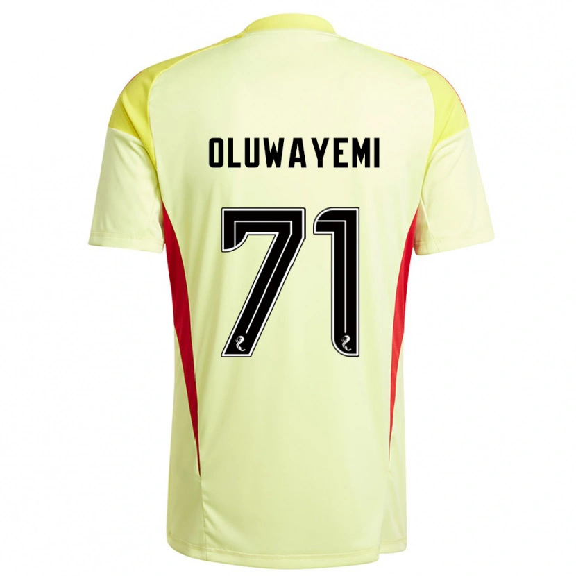 Danxen Criança Tobi Oluwayemi #71 Vermelho Amarelo Camisola Guarda-Redes 2025/26 Camisa Brasil