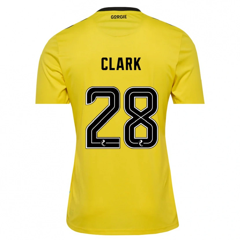 Danxen Criança Zander Clark #28 Preto Vermelho Amarelo Camisola Guarda-Redes 2025/26 Camisa Brasil