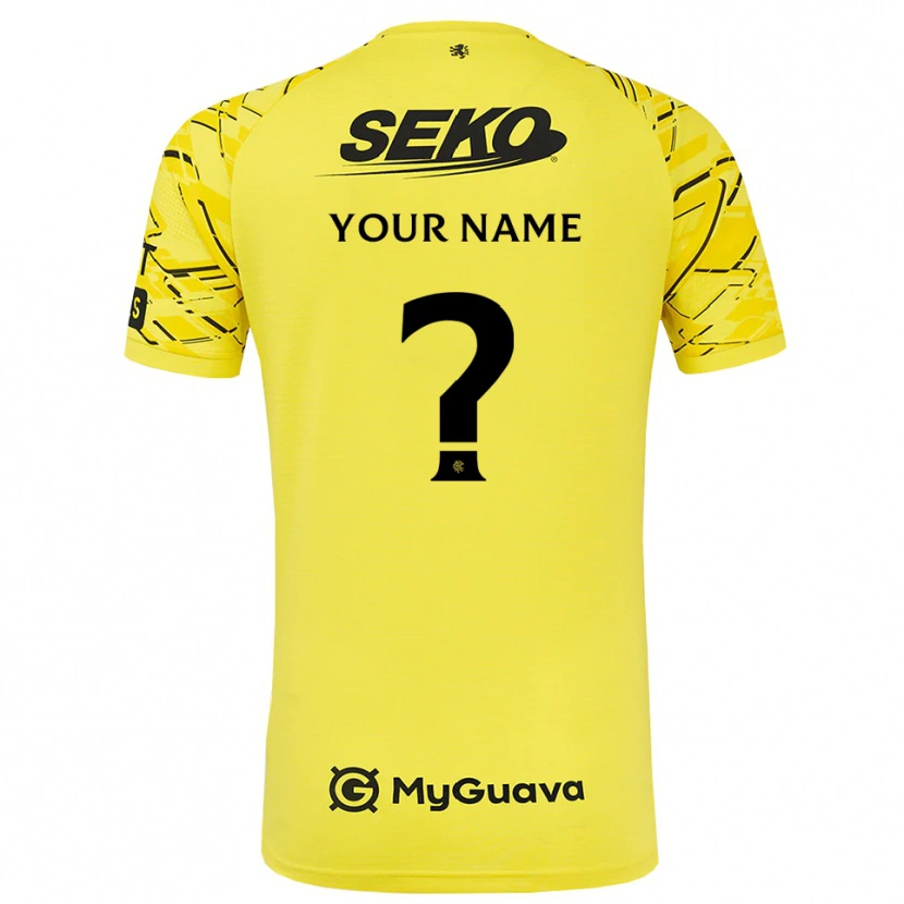 Danxen Criança Rangers FC Preto Amarelo Camisola Guarda-Redes 2025/26 Camisa Brasil