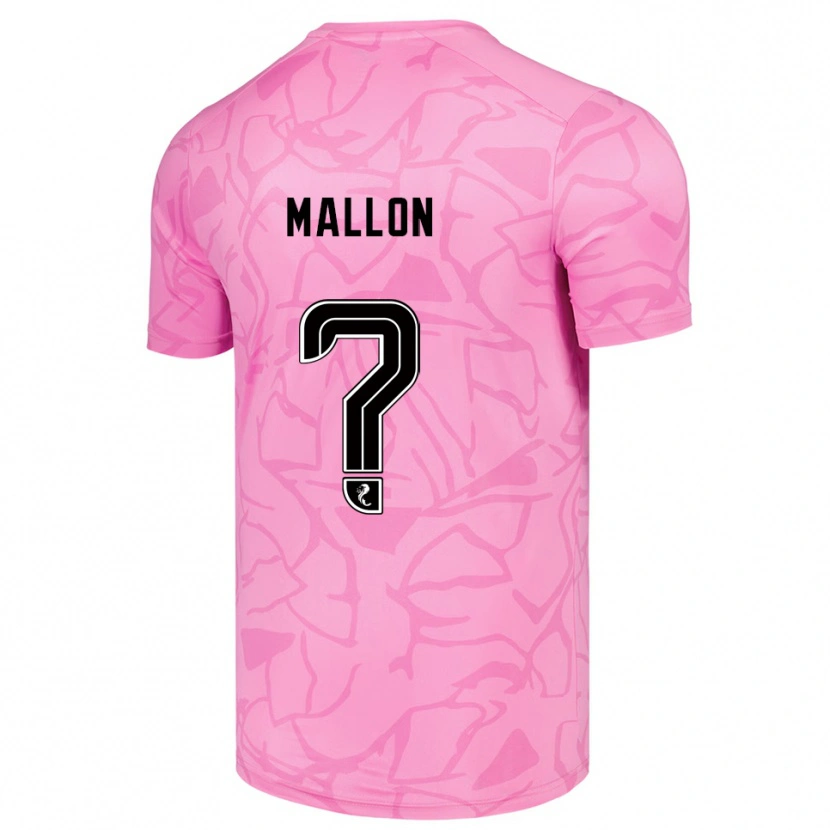 Danxen Criança Ryan Mallon #0 Preto Rosa Camisola Guarda-Redes 2025/26 Camisa Brasil