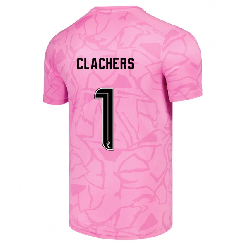 Danxen Criança Erin Clachers #1 Preto Rosa Camisola Guarda-Redes 2025/26 Camisa Brasil