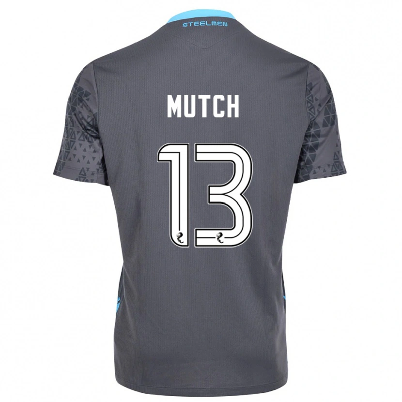 Danxen Criança Emily Mutch #13 Branco Cinza Camisola Guarda-Redes 2025/26 Camisa Brasil