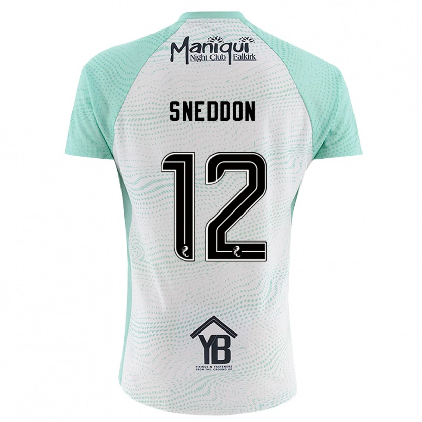 Danxen Criança Jamie Sneddon #12 Preto Branco Camisola Guarda-Redes 2025/26 Camisa Brasil