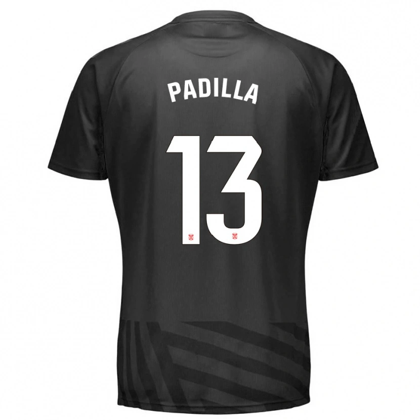 Danxen Criança Alejandro Padilla #13 Cinza Preto Camisola Guarda-Redes 2025/26 Camisa Brasil
