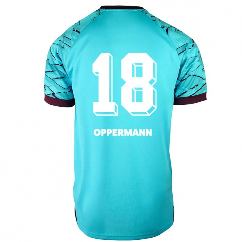 Danxen Criança Leo Oppermann #18 Azul Celeste Roxo Camisola Guarda-Redes 2025/26 Camisa Brasil