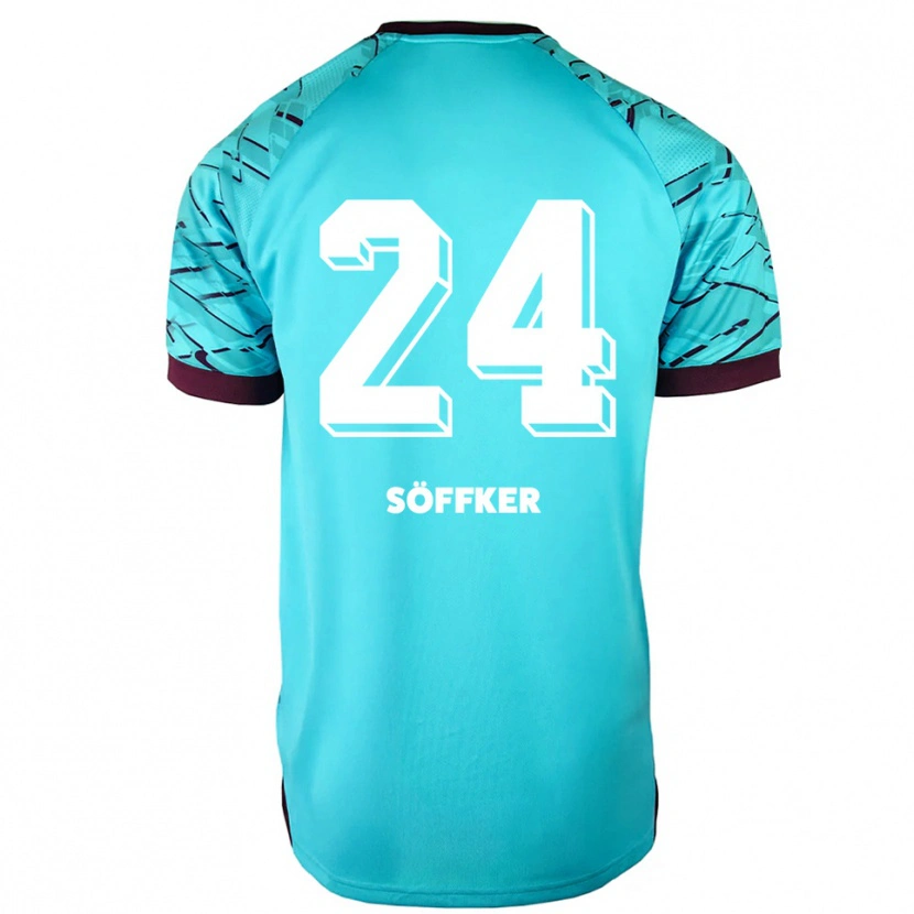 Danxen Criança Alessia Söffker #24 Azul Celeste Roxo Camisola Guarda-Redes 2025/26 Camisa Brasil