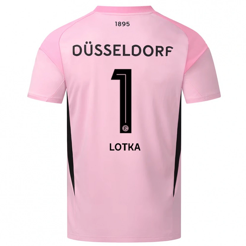 Danxen Criança Marcel Lotka #1 Rosa Preto Camisola Guarda-Redes 2025/26 Camisa Brasil