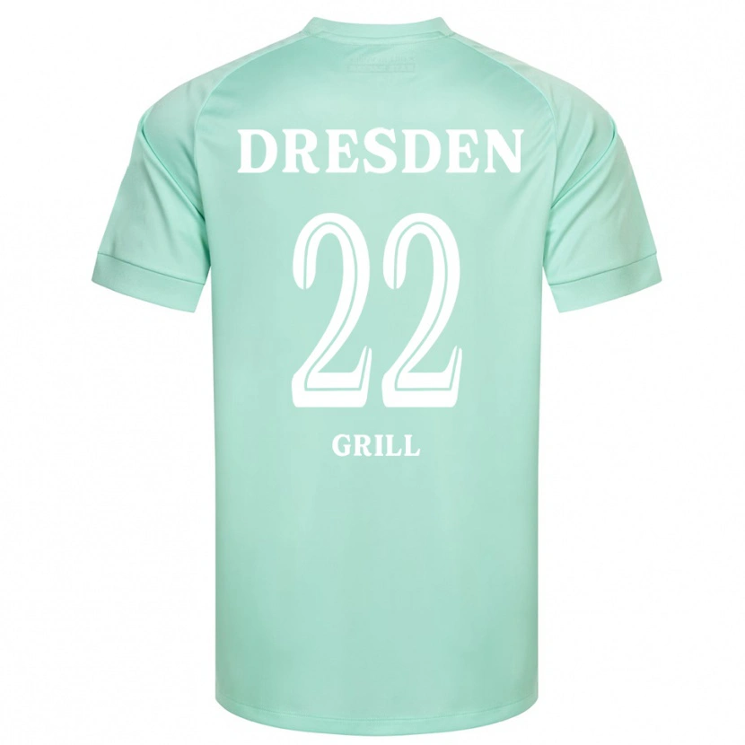 Danxen Criança Lennart Grill #22 Verde Claro Branco Camisola Guarda-Redes 2025/26 Camisa Brasil