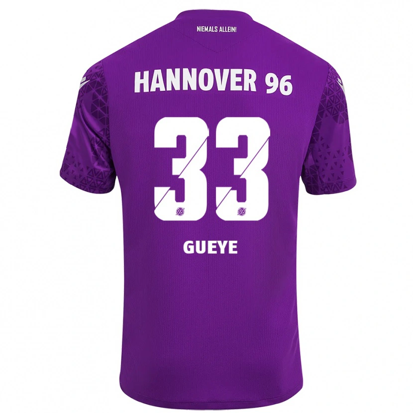 Danxen Criança Abdoulaye Gueye #33 Roxo Branco Camisola Guarda-Redes 2025/26 Camisa Brasil