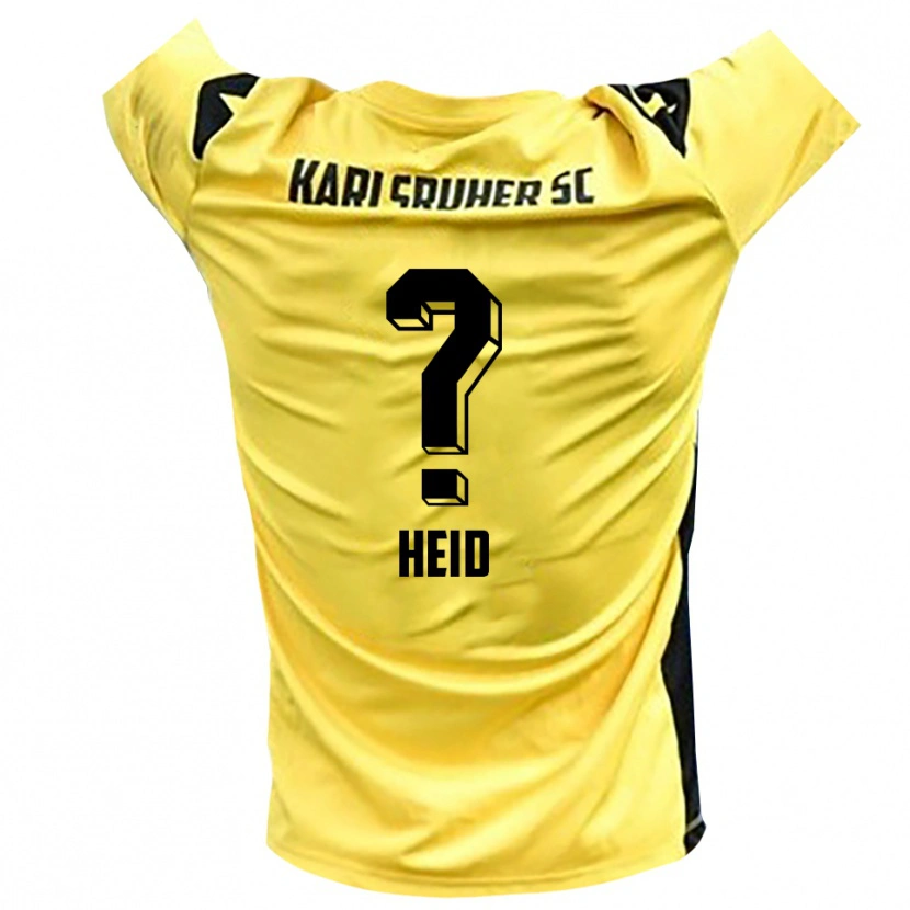 Danxen Criança Gabriela Heid #0 Amarelo Preto Camisola Guarda-Redes 2025/26 Camisa Brasil
