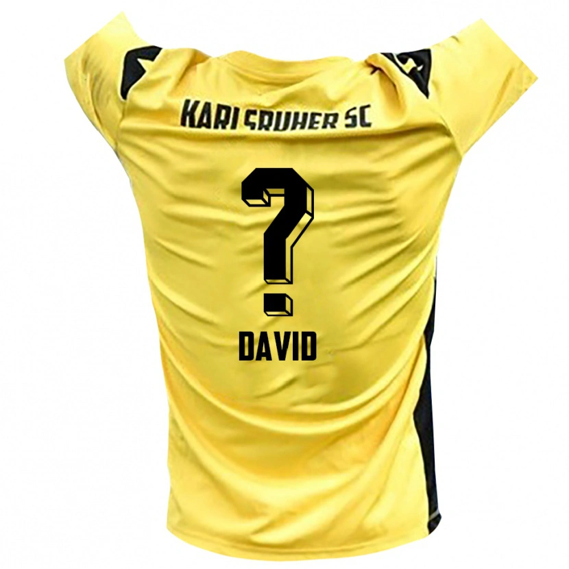 Danxen Criança Christin David #0 Amarelo Preto Camisola Guarda-Redes 2025/26 Camisa Brasil