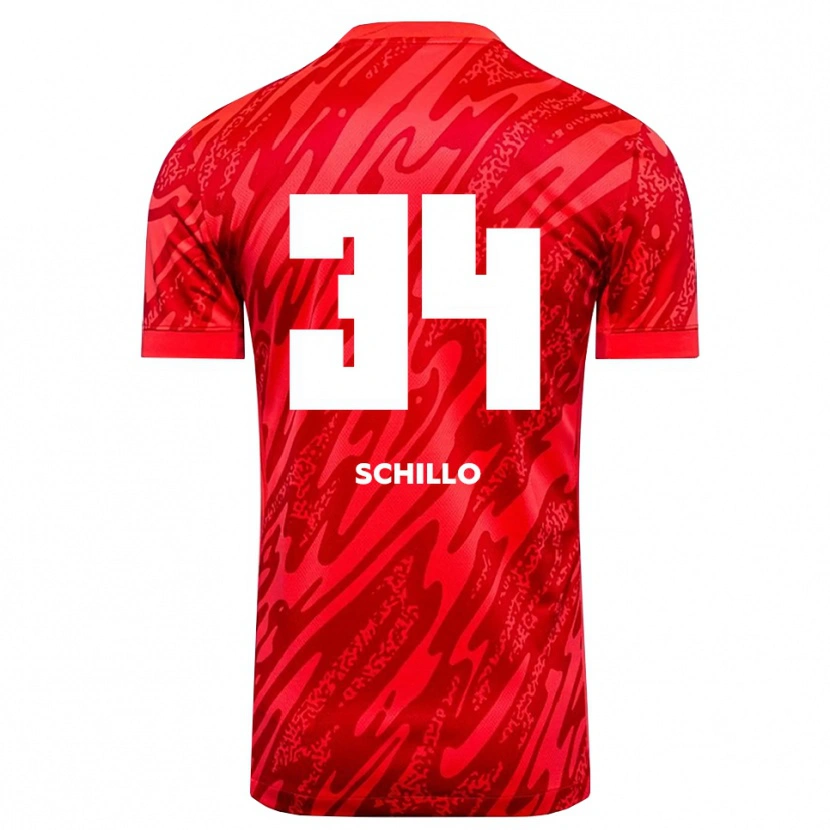Danxen Criança Hannah Schillo #34 Vermelho Branco Camisola Guarda-Redes 2025/26 Camisa Brasil