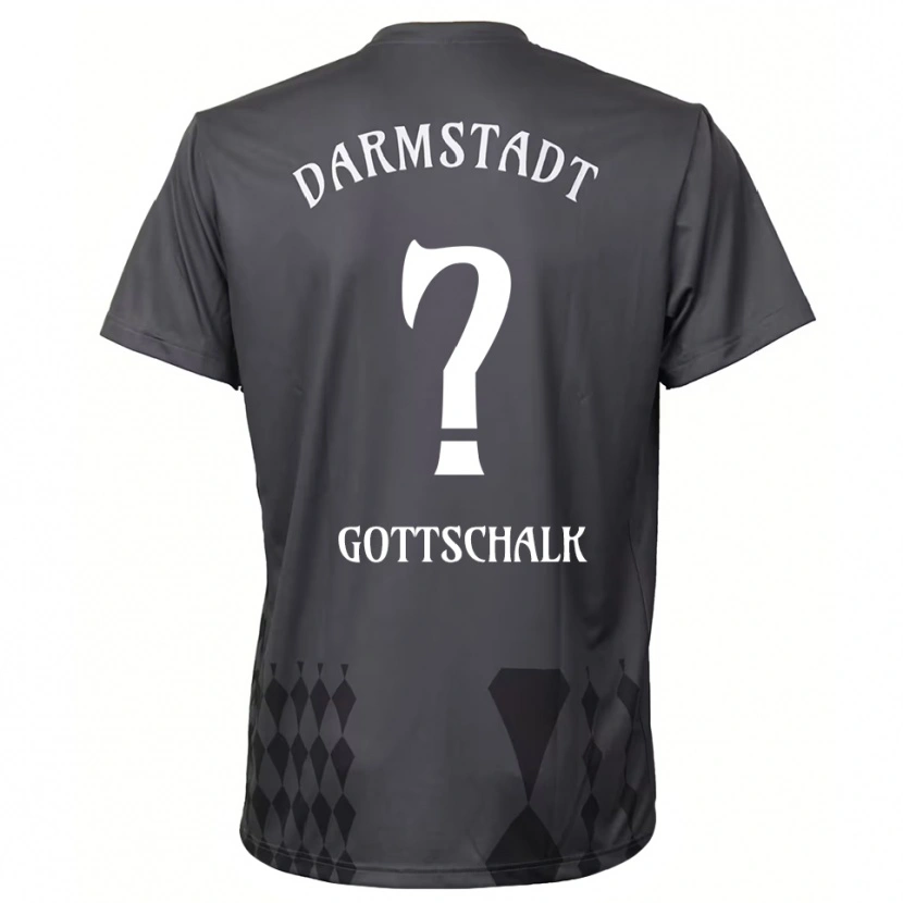 Danxen Criança Tian Gottschalk #0 Cinza Escuro Camisola Guarda-Redes 2025/26 Camisa Brasil