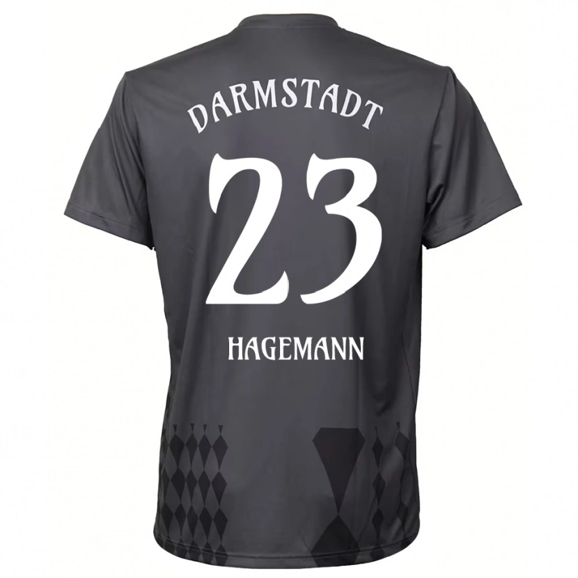 Danxen Criança Emil Hagemann #23 Cinza Escuro Camisola Guarda-Redes 2025/26 Camisa Brasil