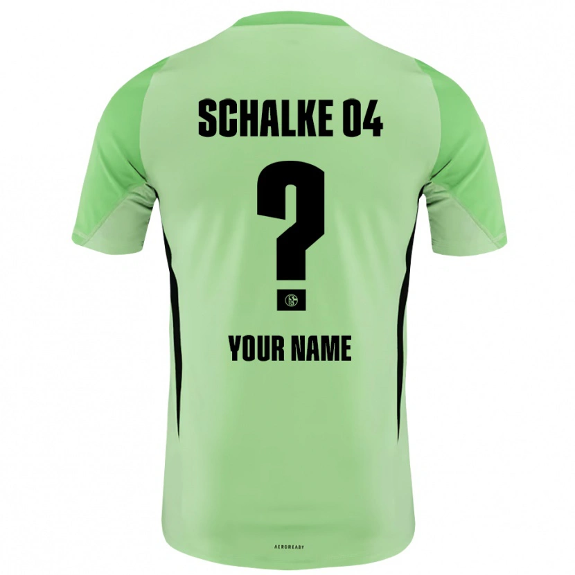Danxen Criança Schalke 04 Verde Claro Preto Camisola Guarda-Redes 2025/26 Camisa Brasil
