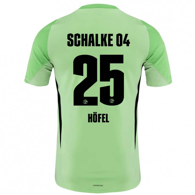 Danxen Criança Luca Höfel #25 Verde Claro Preto Camisola Guarda-Redes 2025/26 Camisa Brasil
