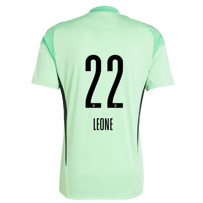 Danxen Criança Vincent Leone #22 Verde Claro Preto Camisola Guarda-Redes 2025/26 Camisa Brasil