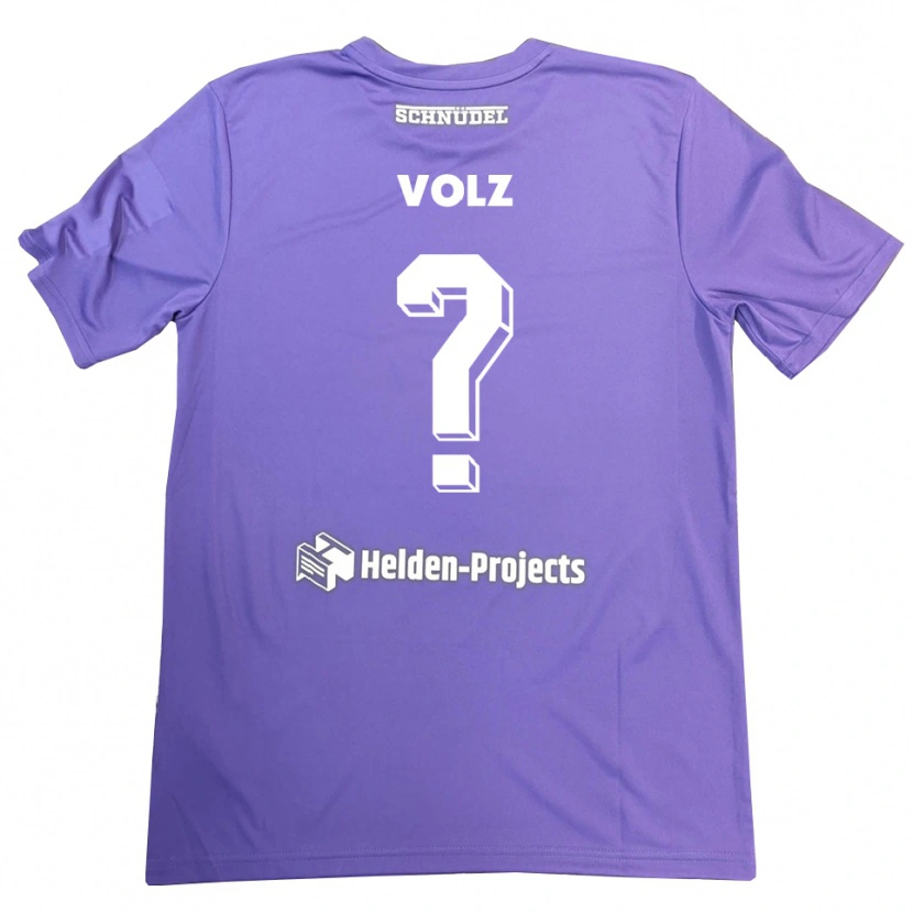 Danxen Criança Jule Volz #0 Roxo Branco Camisola Guarda-Redes 2025/26 Camisa Brasil