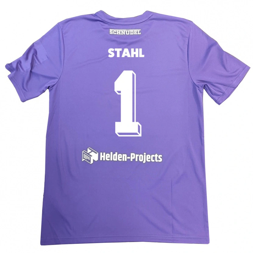Danxen Criança Toni Stahl #1 Roxo Branco Camisola Guarda-Redes 2025/26 Camisa Brasil