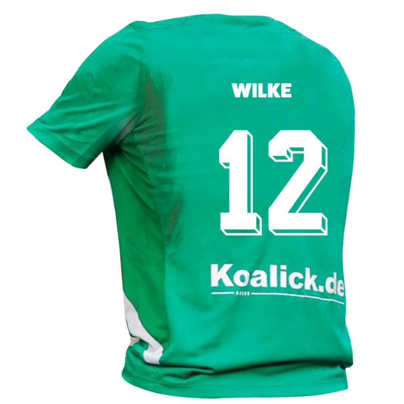 Danxen Criança Malte Wilke #12 Verde Branco Camisola Guarda-Redes 2025/26 Camisa Brasil