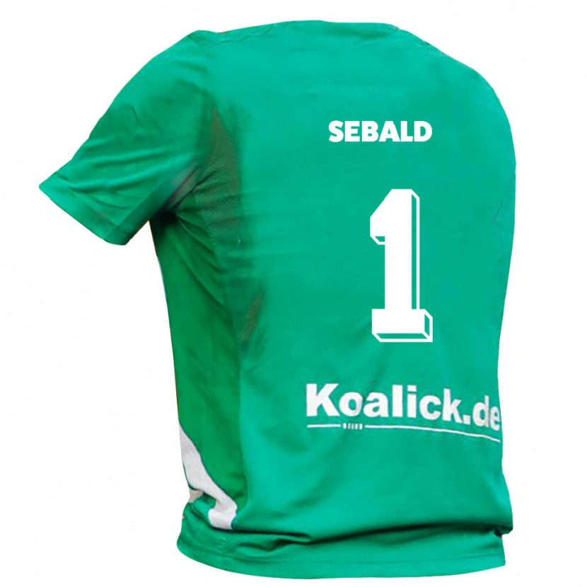Danxen Criança Alexander Sebald #1 Verde Branco Camisola Guarda-Redes 2025/26 Camisa Brasil