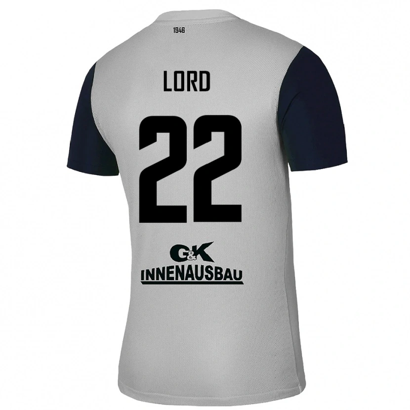 Danxen Criança Louis Lord #22 Cinza Preto Camisola Guarda-Redes 2025/26 Camisa Brasil