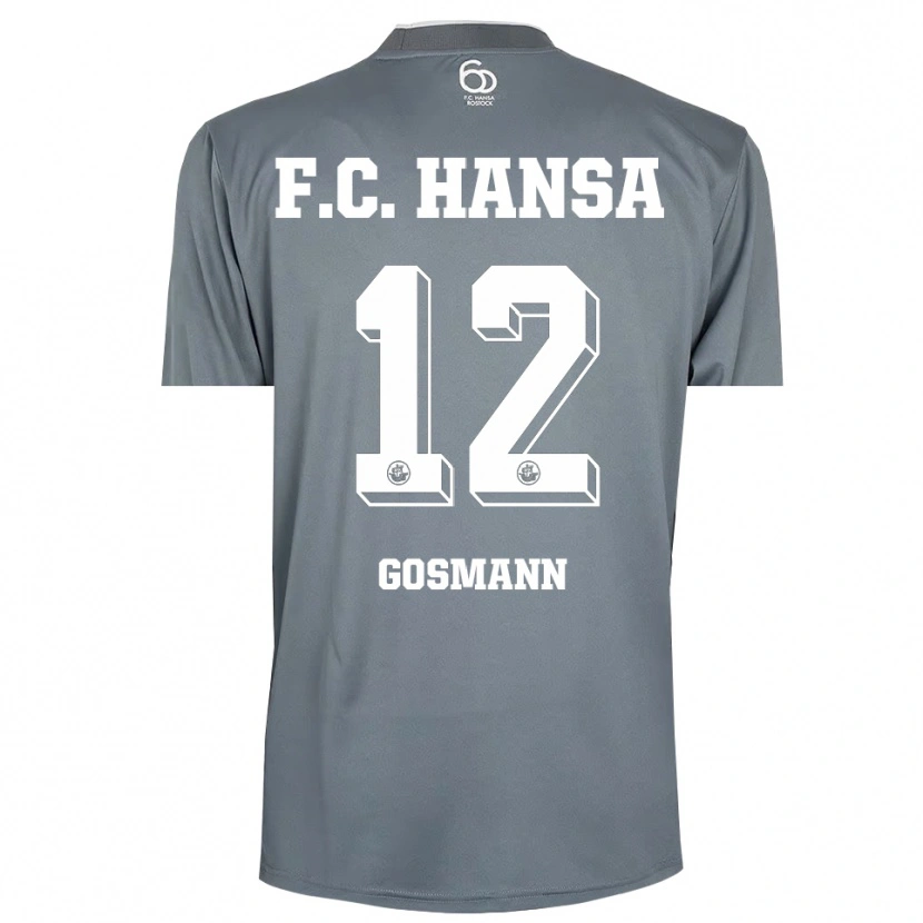 Danxen Criança Hermann Gosmann #12 Cinza Claro Branco Camisola Guarda-Redes 2025/26 Camisa Brasil
