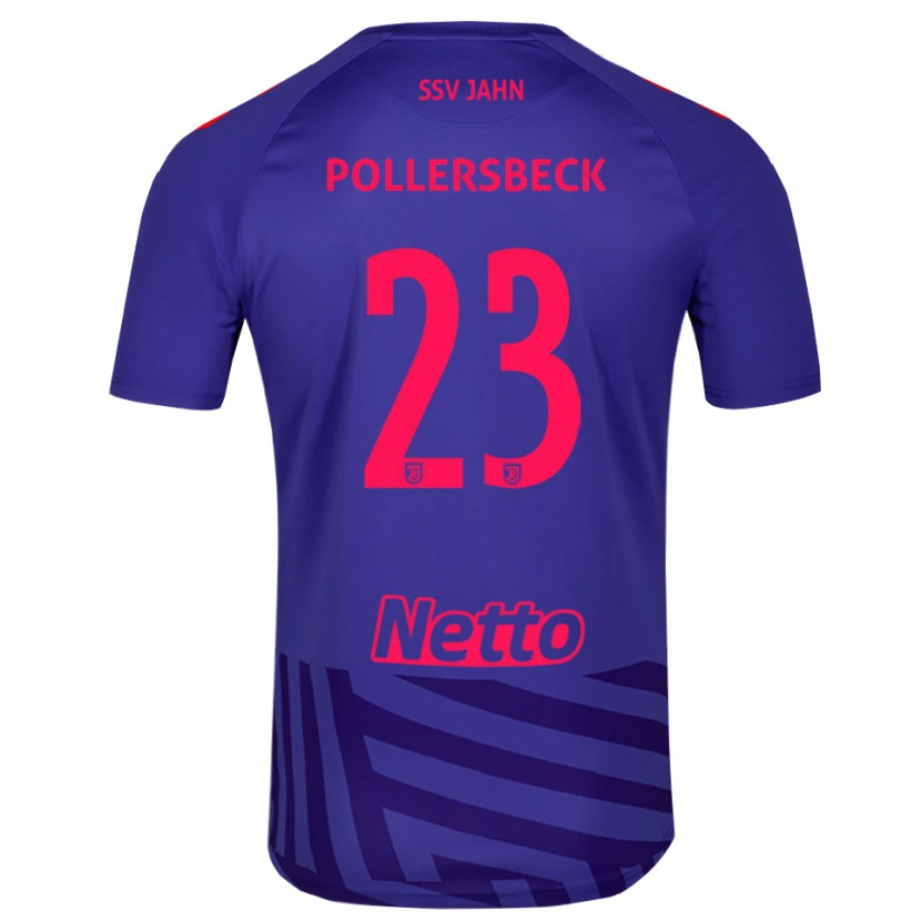 Danxen Criança Julian Pollersbeck #23 Azul Real Vermelho Camisola Guarda-Redes 2025/26 Camisa Brasil