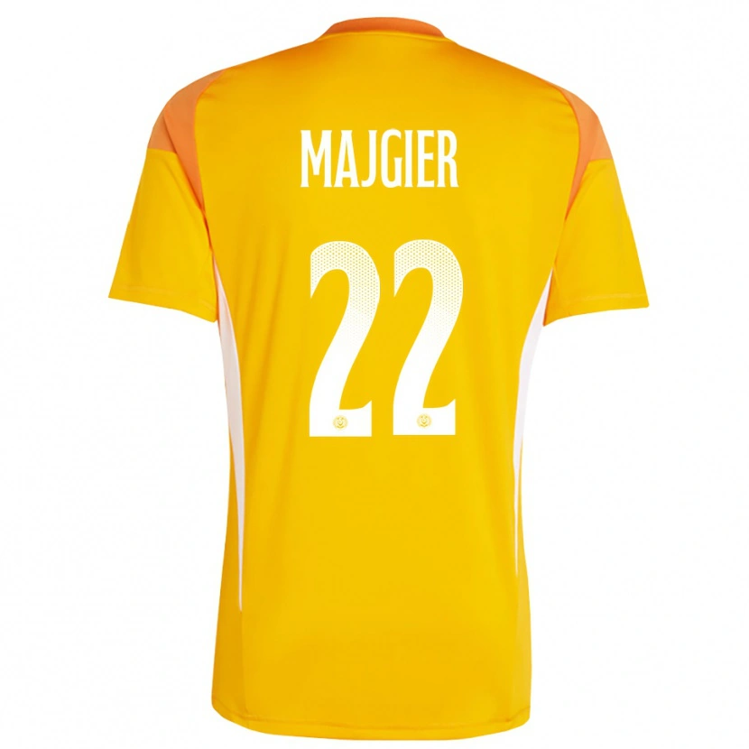 Danxen Criança Philipp Majgier #22 Laranja Branco Camisola Guarda-Redes 2025/26 Camisa Brasil