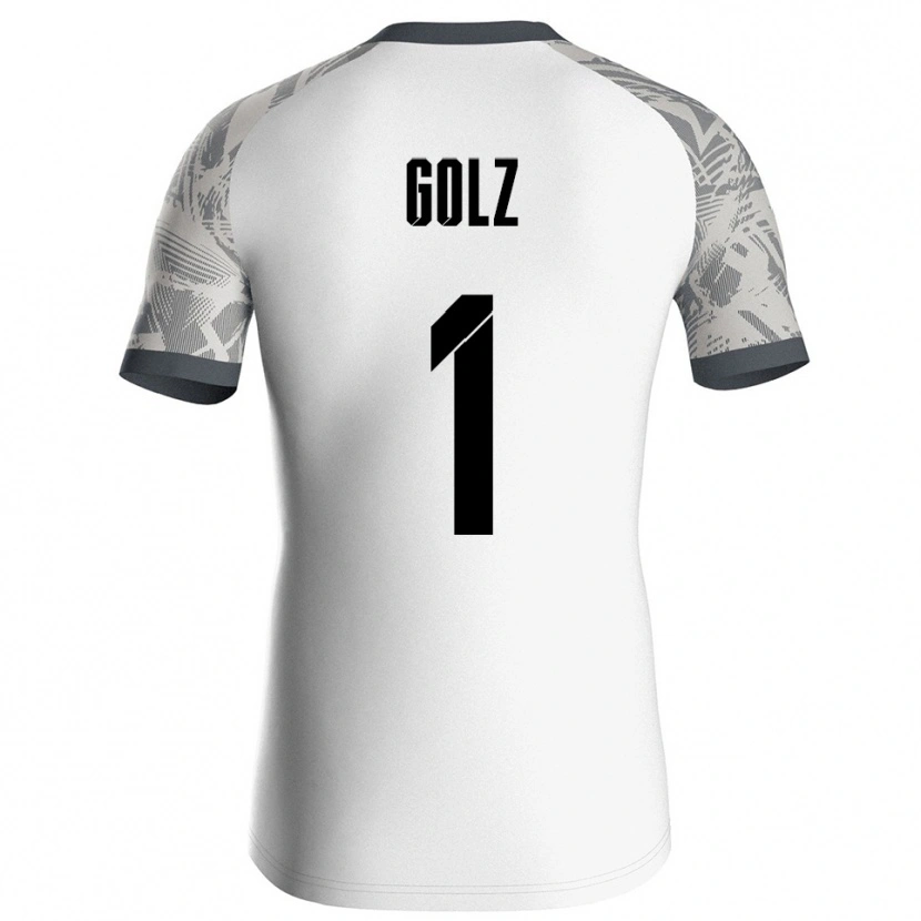 Danxen Criança Jakob Golz #1 Cinza Branco Camisola Guarda-Redes 2025/26 Camisa Brasil