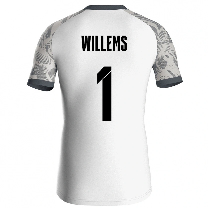 Danxen Criança Leon Willems #1 Cinza Branco Camisola Guarda-Redes 2025/26 Camisa Brasil