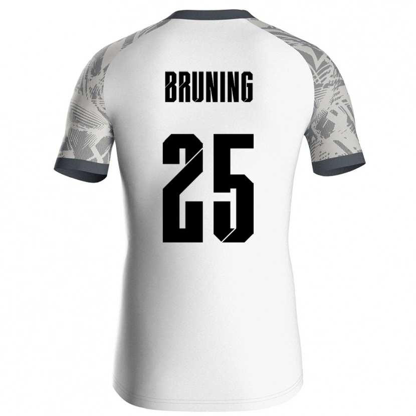 Danxen Criança Malte Brüning #25 Cinza Branco Camisola Guarda-Redes 2025/26 Camisa Brasil