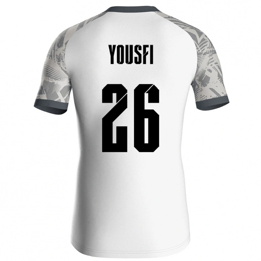 Danxen Criança Elias Yousfi #26 Cinza Branco Camisola Guarda-Redes 2025/26 Camisa Brasil