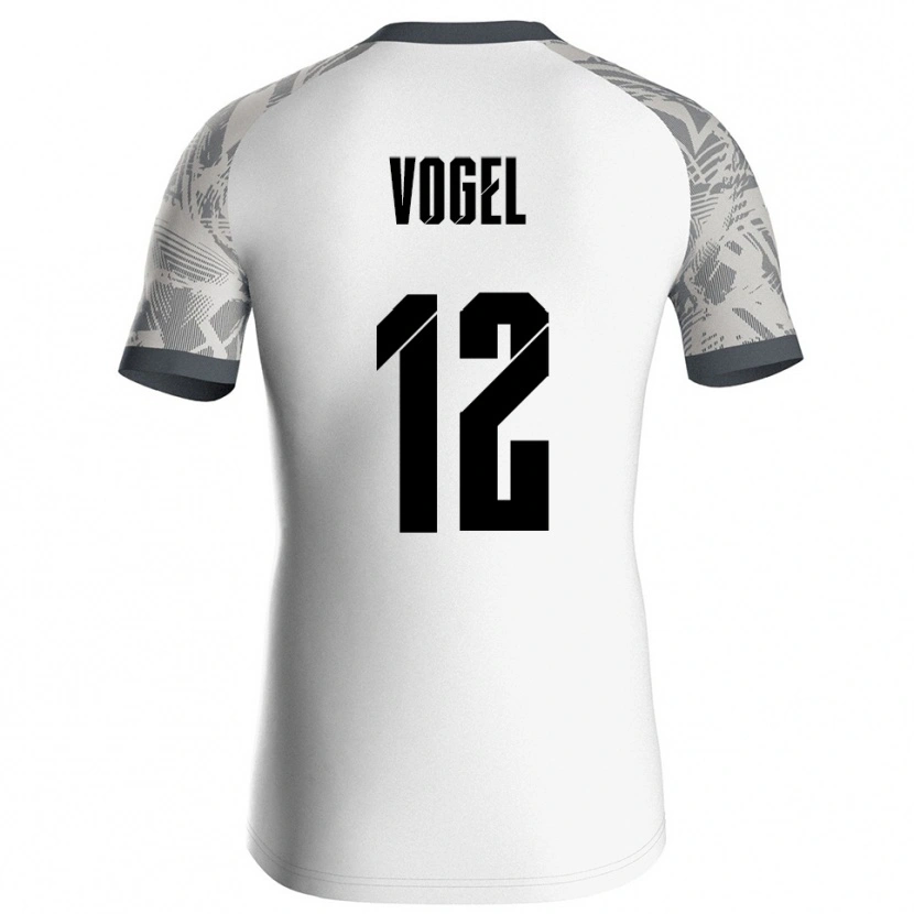 Danxen Criança Colin Vogel #12 Cinza Branco Camisola Guarda-Redes 2025/26 Camisa Brasil