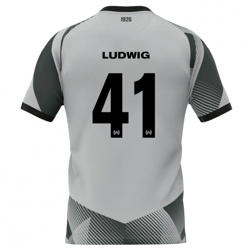 Danxen Criança Finn Ludwig #41 Cinza Claro Branco Camisola Guarda-Redes 2025/26 Camisa Brasil