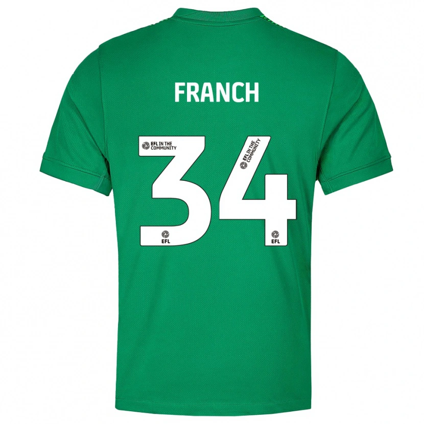 Danxen Criança Adrianna Franch #34 Verde Branco Camisola Guarda-Redes 2025/26 Camisa Brasil