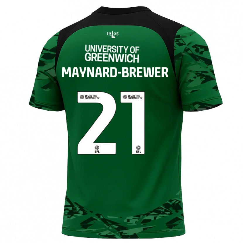 Danxen Criança Ashley Maynard-Brewer #21 Verde Preto Camisola Guarda-Redes 2025/26 Camisa Brasil