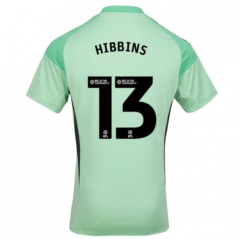 Danxen Criança Josh Hibbins #13 Preto Verde Claro Camisola Guarda-Redes 2025/26 Camisa Brasil