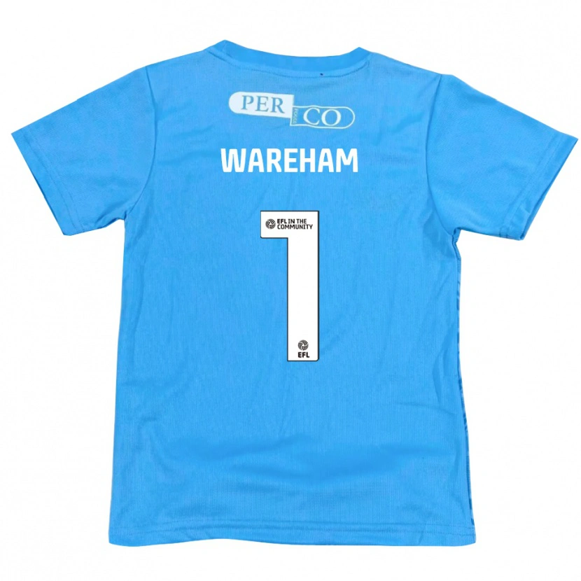 Danxen Criança Laura Wareham #1 Azul Branco Camisola Guarda-Redes 2025/26 Camisa Brasil