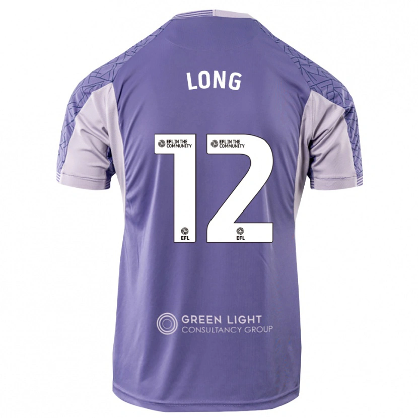 Danxen Criança George Long #12 Roxo Claro Camisola Guarda-Redes 2025/26 Camisa Brasil