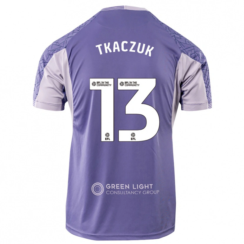 Danxen Criança Nikodem Tkaczuk #13 Roxo Claro Camisola Guarda-Redes 2025/26 Camisa Brasil