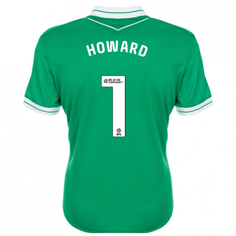 Danxen Criança Beth Howard #1 Verde Branco Camisola Guarda-Redes 2025/26 Camisa Brasil
